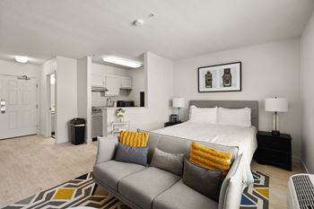 Spacious sleeping area